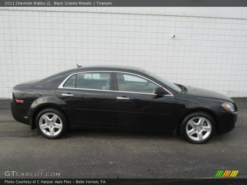 Black Granite Metallic / Titanium 2011 Chevrolet Malibu LS