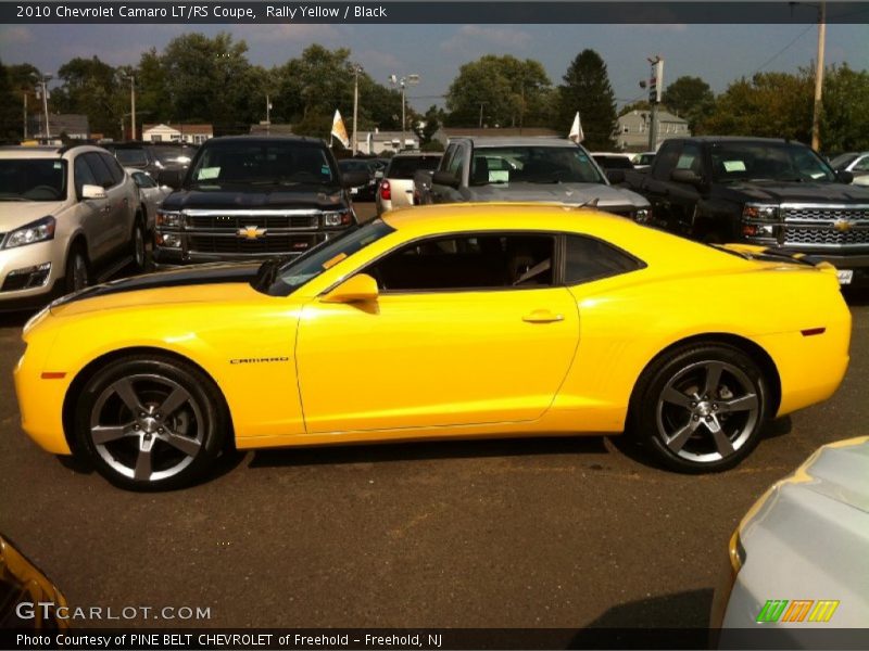 Rally Yellow / Black 2010 Chevrolet Camaro LT/RS Coupe