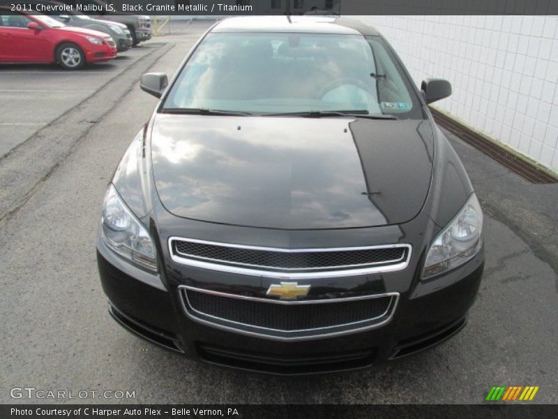 Black Granite Metallic / Titanium 2011 Chevrolet Malibu LS