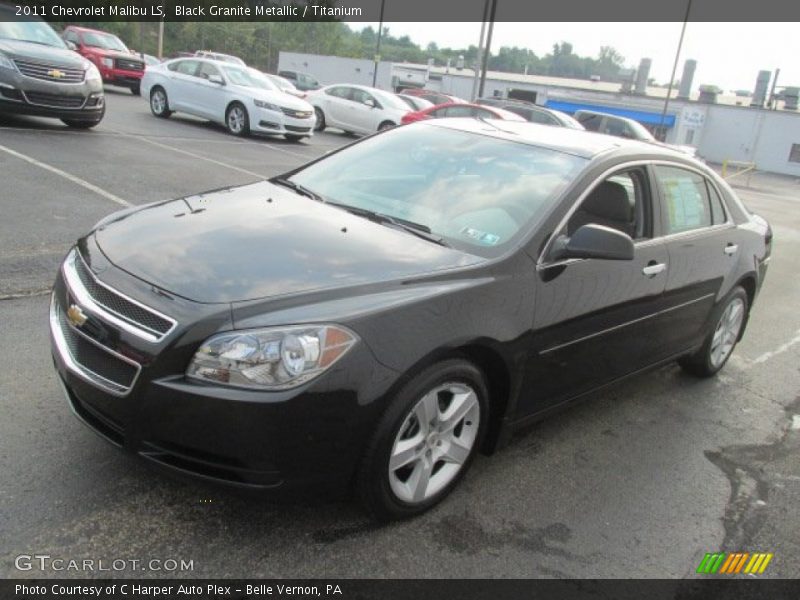 Black Granite Metallic / Titanium 2011 Chevrolet Malibu LS