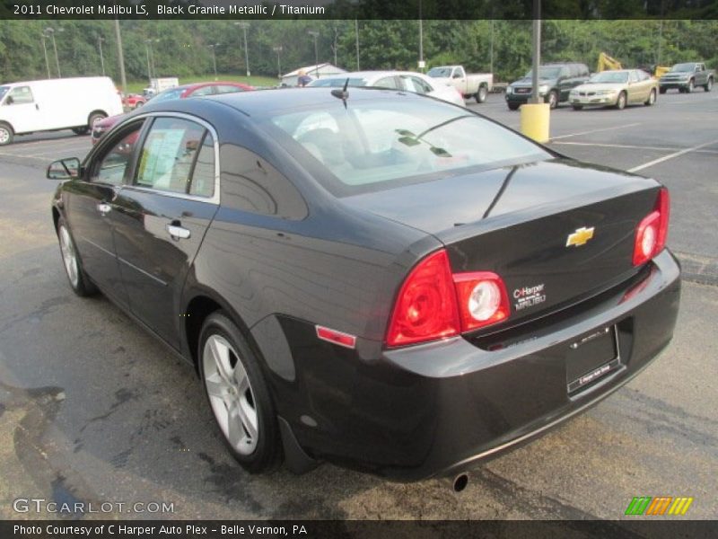Black Granite Metallic / Titanium 2011 Chevrolet Malibu LS