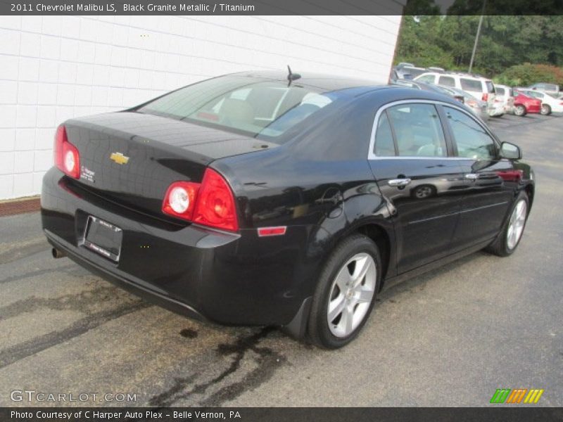 Black Granite Metallic / Titanium 2011 Chevrolet Malibu LS