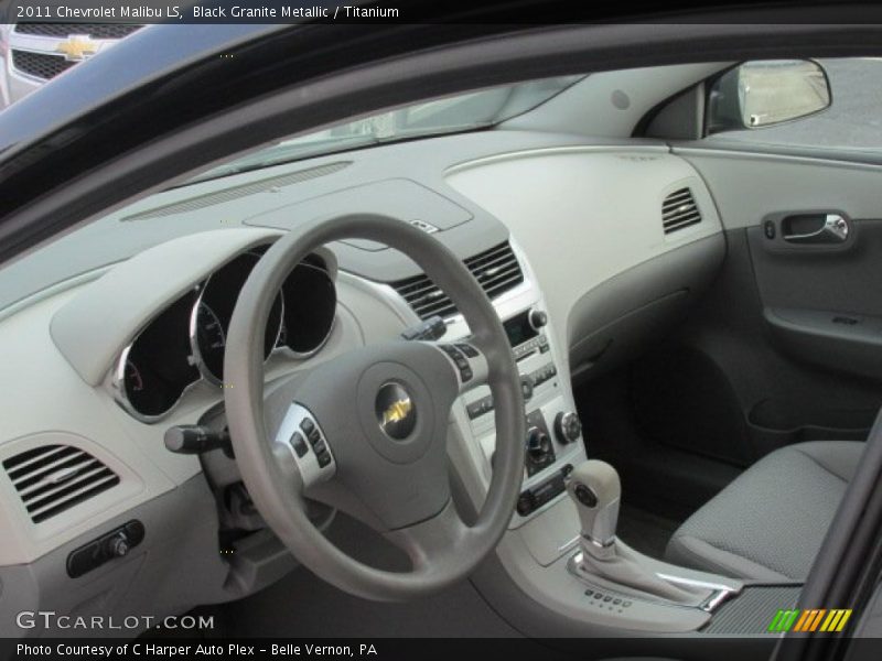 Black Granite Metallic / Titanium 2011 Chevrolet Malibu LS