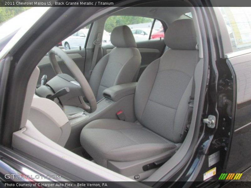 Black Granite Metallic / Titanium 2011 Chevrolet Malibu LS