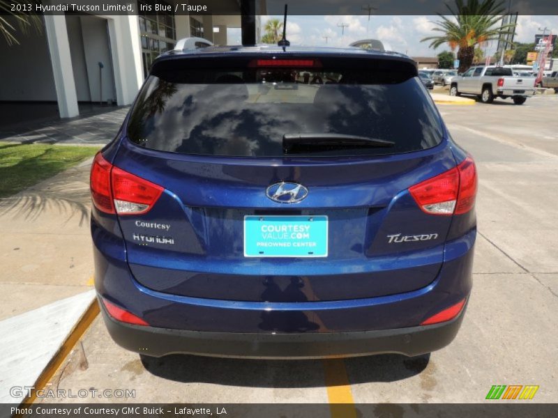 Iris Blue / Taupe 2013 Hyundai Tucson Limited