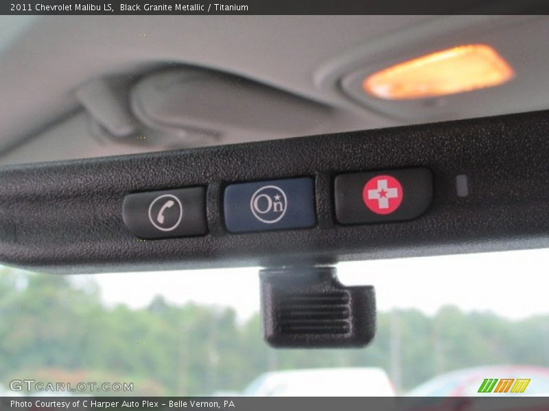 Black Granite Metallic / Titanium 2011 Chevrolet Malibu LS