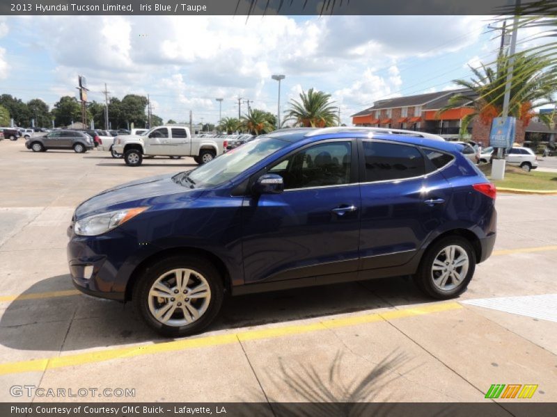 Iris Blue / Taupe 2013 Hyundai Tucson Limited