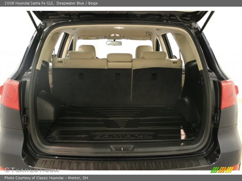 Deepwater Blue / Beige 2008 Hyundai Santa Fe GLS