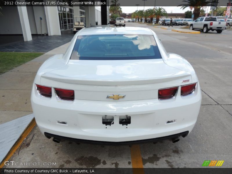 Summit White / Black 2012 Chevrolet Camaro LT/RS Coupe