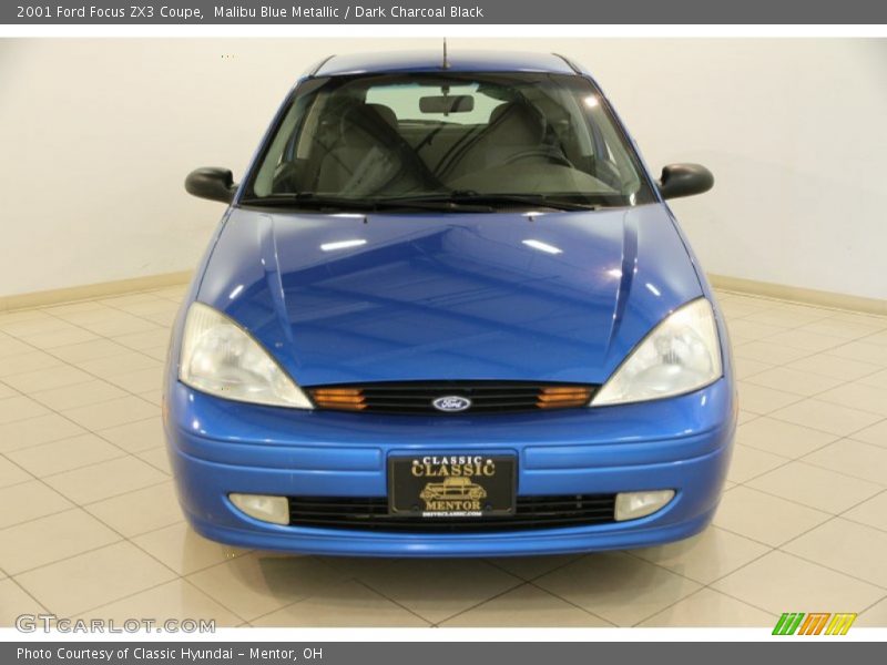 Malibu Blue Metallic / Dark Charcoal Black 2001 Ford Focus ZX3 Coupe