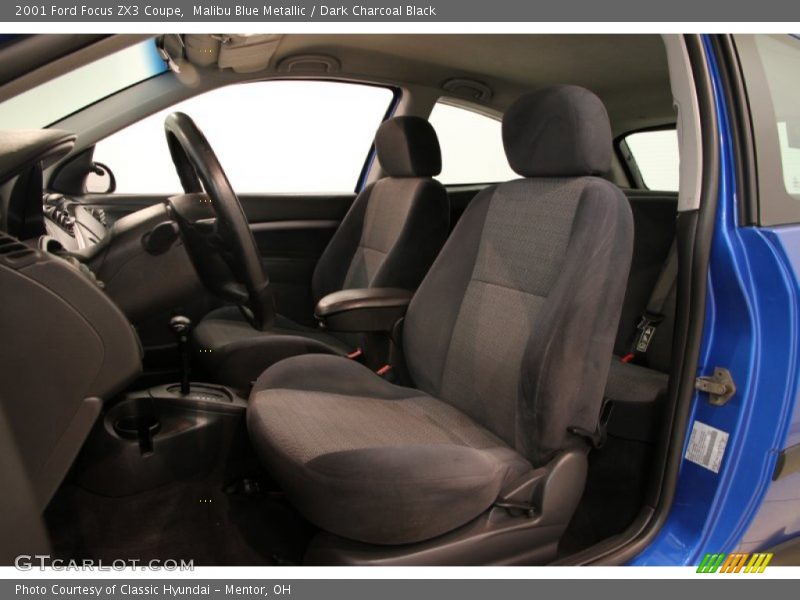 Malibu Blue Metallic / Dark Charcoal Black 2001 Ford Focus ZX3 Coupe