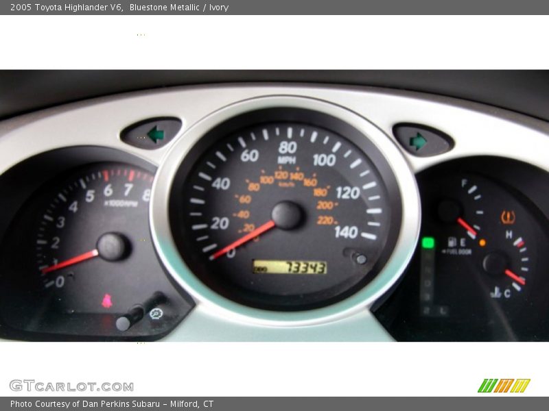 Bluestone Metallic / Ivory 2005 Toyota Highlander V6