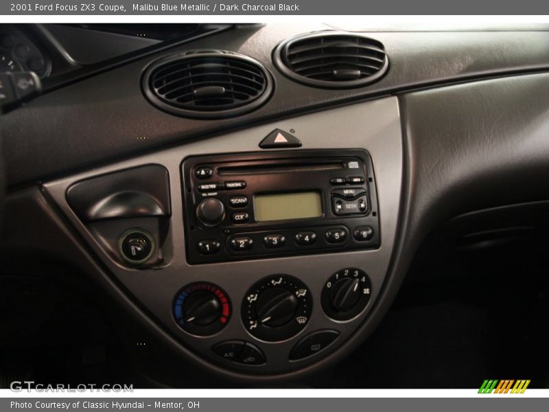 Malibu Blue Metallic / Dark Charcoal Black 2001 Ford Focus ZX3 Coupe