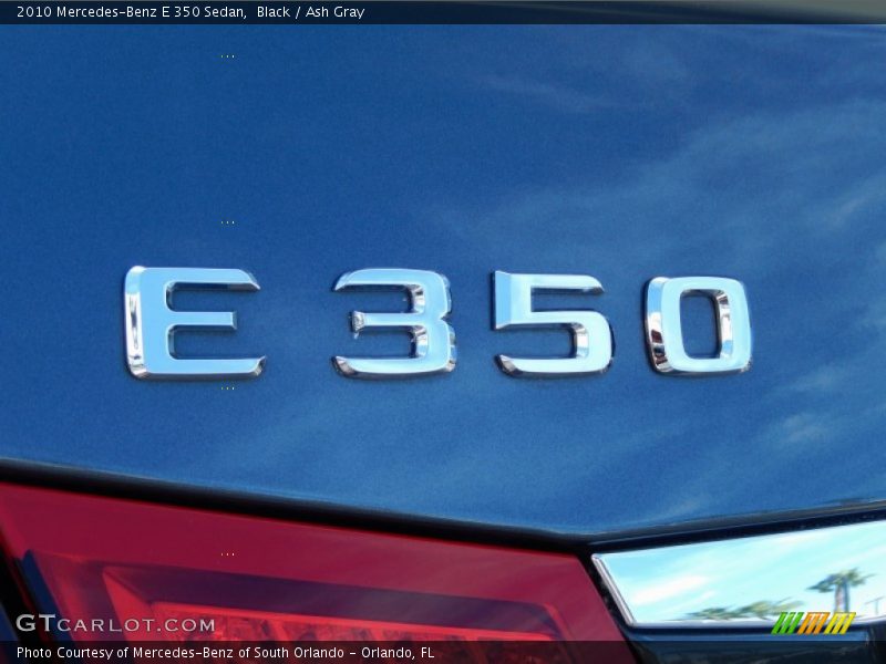 Black / Ash Gray 2010 Mercedes-Benz E 350 Sedan