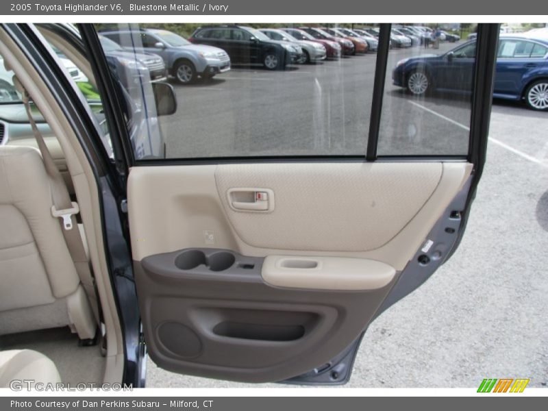 Bluestone Metallic / Ivory 2005 Toyota Highlander V6