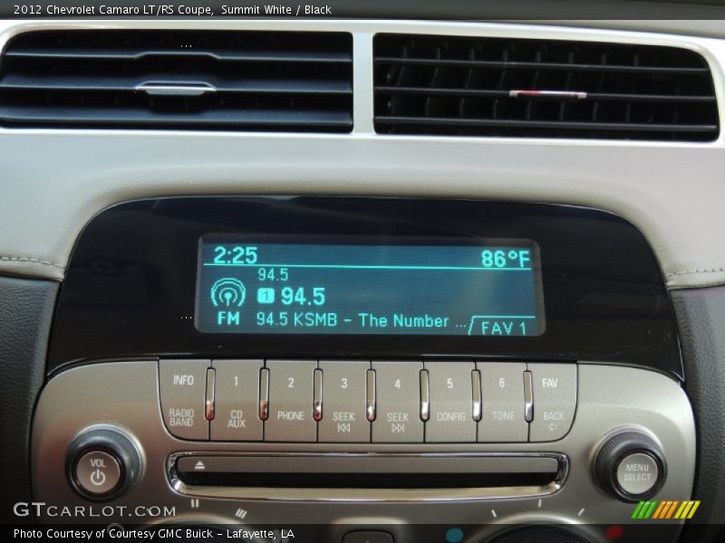 Summit White / Black 2012 Chevrolet Camaro LT/RS Coupe