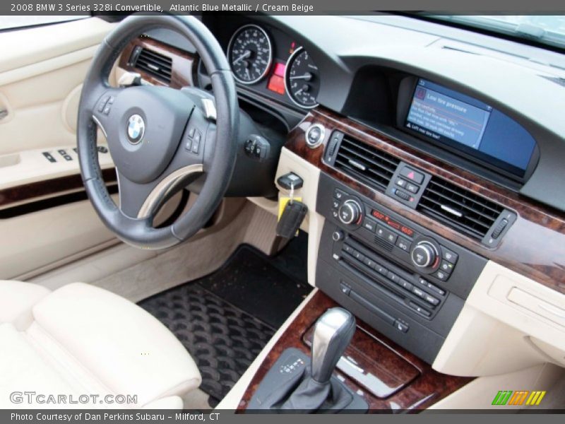 Atlantic Blue Metallic / Cream Beige 2008 BMW 3 Series 328i Convertible