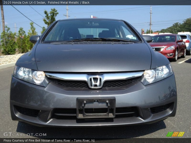 Polished Metal Metallic / Black 2010 Honda Civic LX-S Sedan
