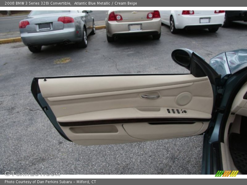 Atlantic Blue Metallic / Cream Beige 2008 BMW 3 Series 328i Convertible