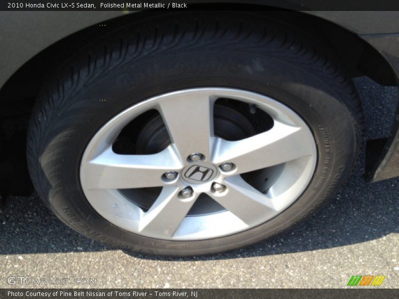 Polished Metal Metallic / Black 2010 Honda Civic LX-S Sedan