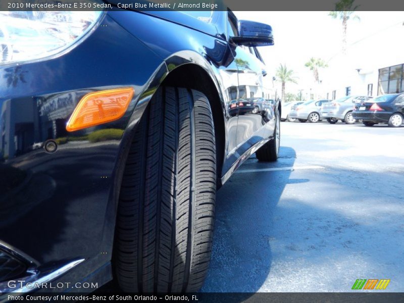 Capri Blue Metallic / Almond Beige 2010 Mercedes-Benz E 350 Sedan