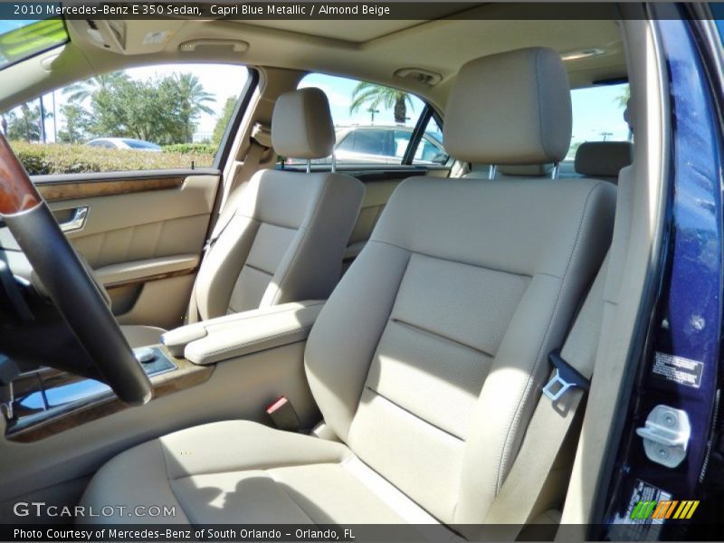 Capri Blue Metallic / Almond Beige 2010 Mercedes-Benz E 350 Sedan