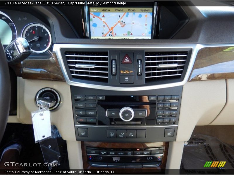 Capri Blue Metallic / Almond Beige 2010 Mercedes-Benz E 350 Sedan