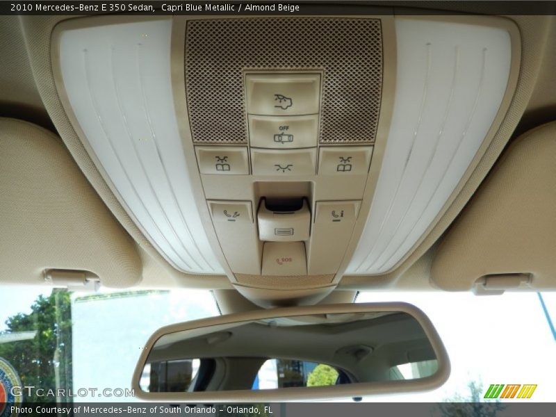 Capri Blue Metallic / Almond Beige 2010 Mercedes-Benz E 350 Sedan