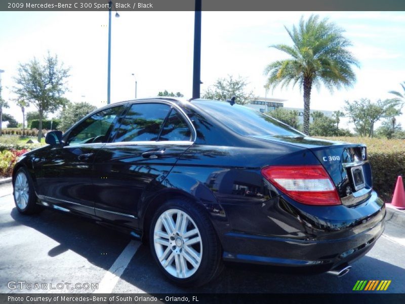 Black / Black 2009 Mercedes-Benz C 300 Sport
