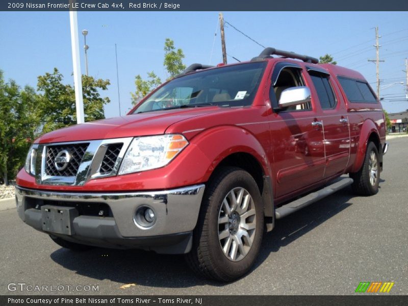 Red Brick / Beige 2009 Nissan Frontier LE Crew Cab 4x4