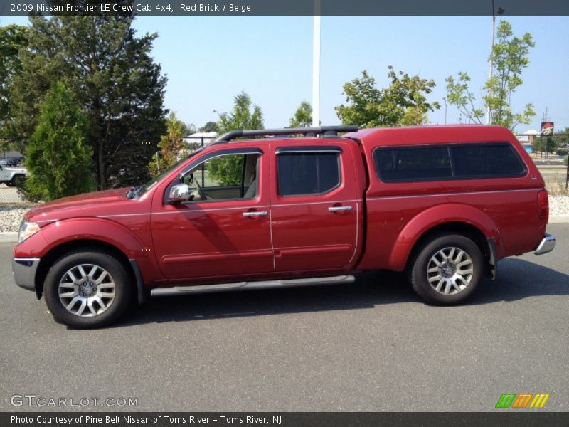 Red Brick / Beige 2009 Nissan Frontier LE Crew Cab 4x4