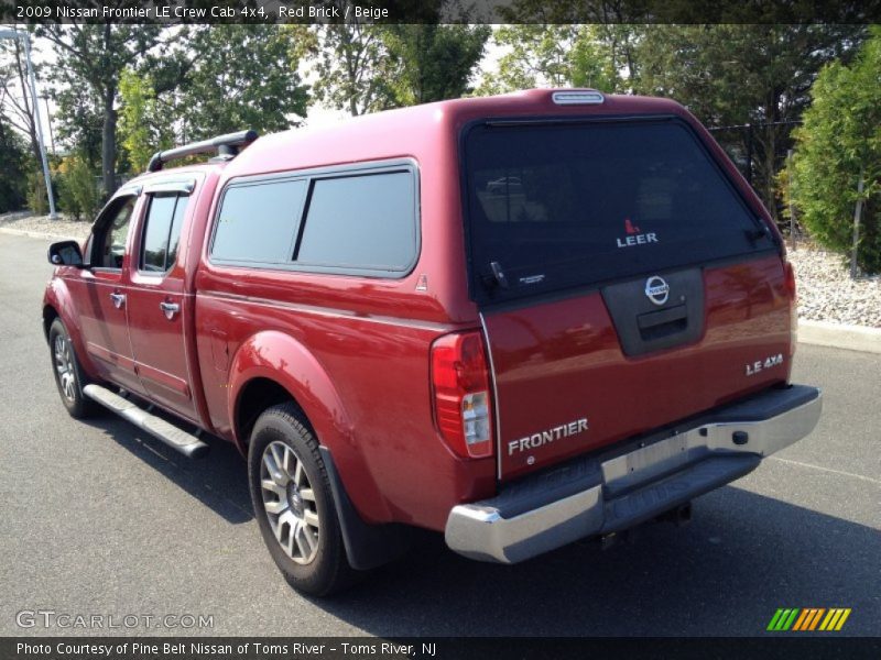 Red Brick / Beige 2009 Nissan Frontier LE Crew Cab 4x4