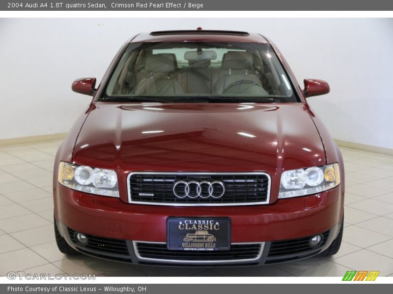 Crimson Red Pearl Effect / Beige 2004 Audi A4 1.8T quattro Sedan