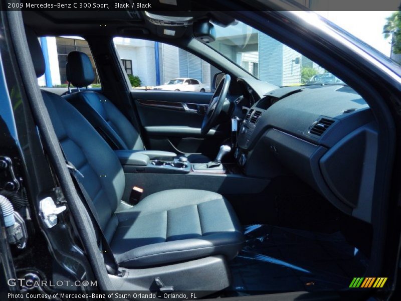 Black / Black 2009 Mercedes-Benz C 300 Sport