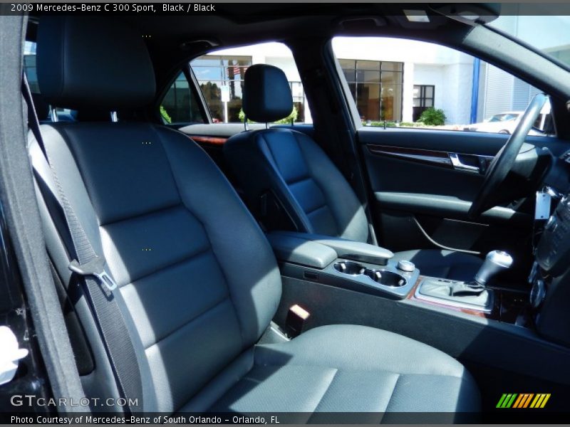Black / Black 2009 Mercedes-Benz C 300 Sport