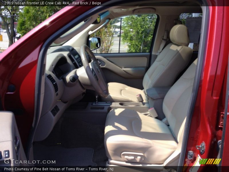 Red Brick / Beige 2009 Nissan Frontier LE Crew Cab 4x4