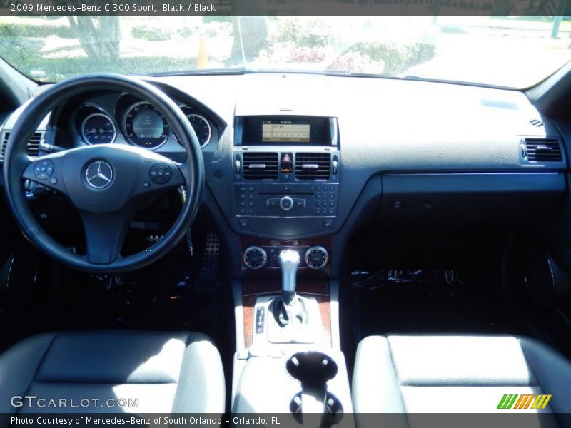 Black / Black 2009 Mercedes-Benz C 300 Sport