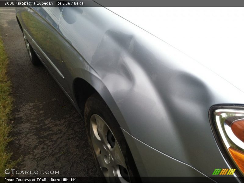 Ice Blue / Beige 2008 Kia Spectra LX Sedan
