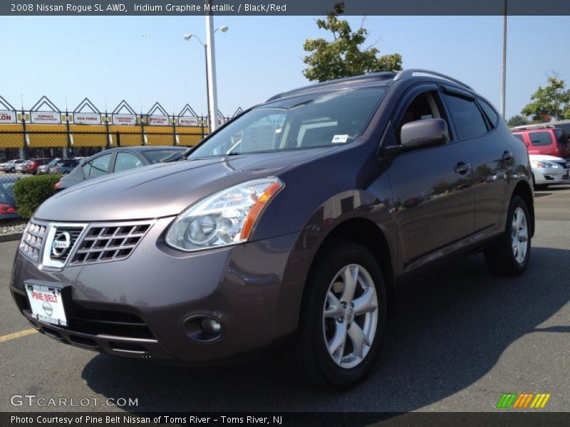 Iridium Graphite Metallic / Black/Red 2008 Nissan Rogue SL AWD