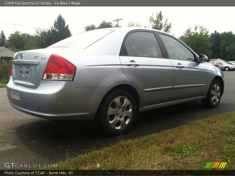 Ice Blue / Beige 2008 Kia Spectra LX Sedan