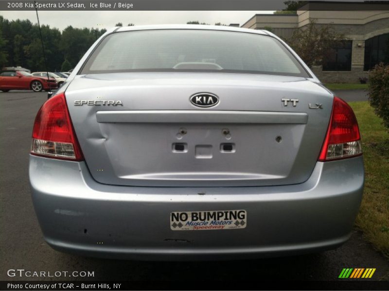 Ice Blue / Beige 2008 Kia Spectra LX Sedan
