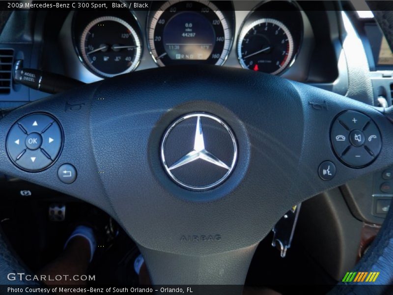 Black / Black 2009 Mercedes-Benz C 300 Sport