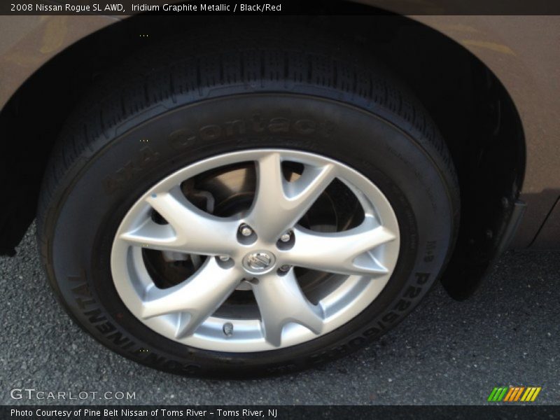 Iridium Graphite Metallic / Black/Red 2008 Nissan Rogue SL AWD