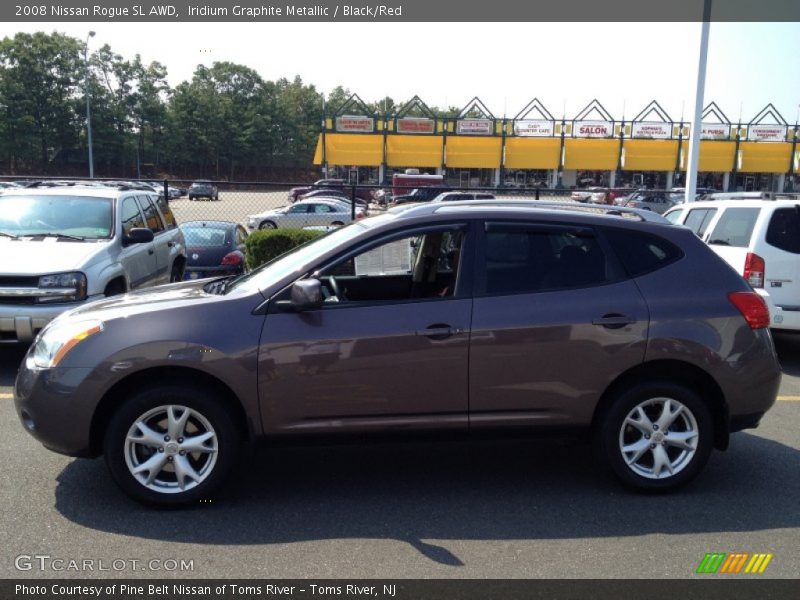 Iridium Graphite Metallic / Black/Red 2008 Nissan Rogue SL AWD