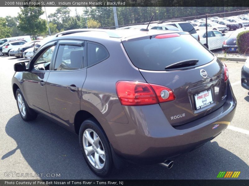 Iridium Graphite Metallic / Black/Red 2008 Nissan Rogue SL AWD