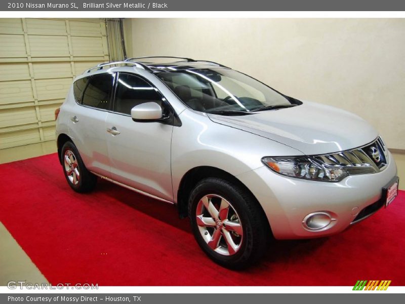 Brilliant Silver Metallic / Black 2010 Nissan Murano SL