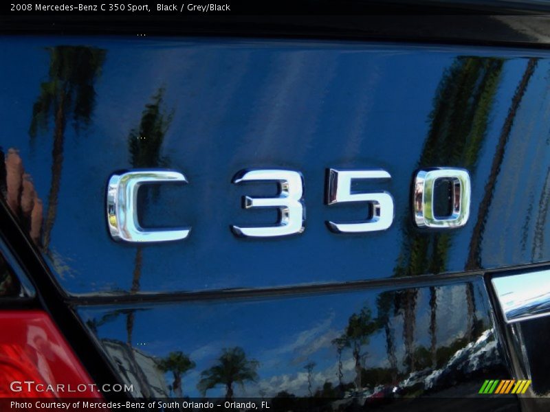 Black / Grey/Black 2008 Mercedes-Benz C 350 Sport