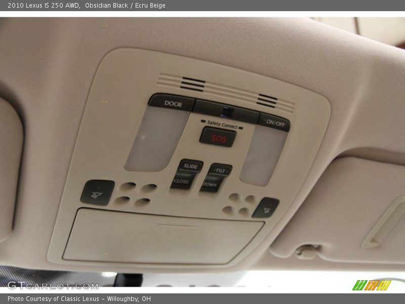 Obsidian Black / Ecru Beige 2010 Lexus IS 250 AWD