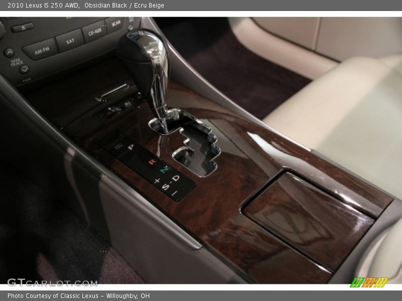 Obsidian Black / Ecru Beige 2010 Lexus IS 250 AWD