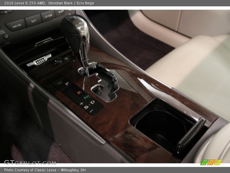 Obsidian Black / Ecru Beige 2010 Lexus IS 250 AWD